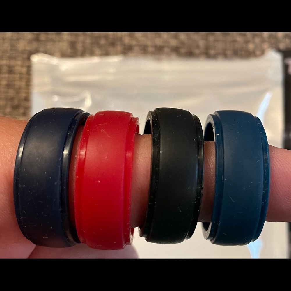 Men’s ThunderFit Silicone Wedding Bands Size 13